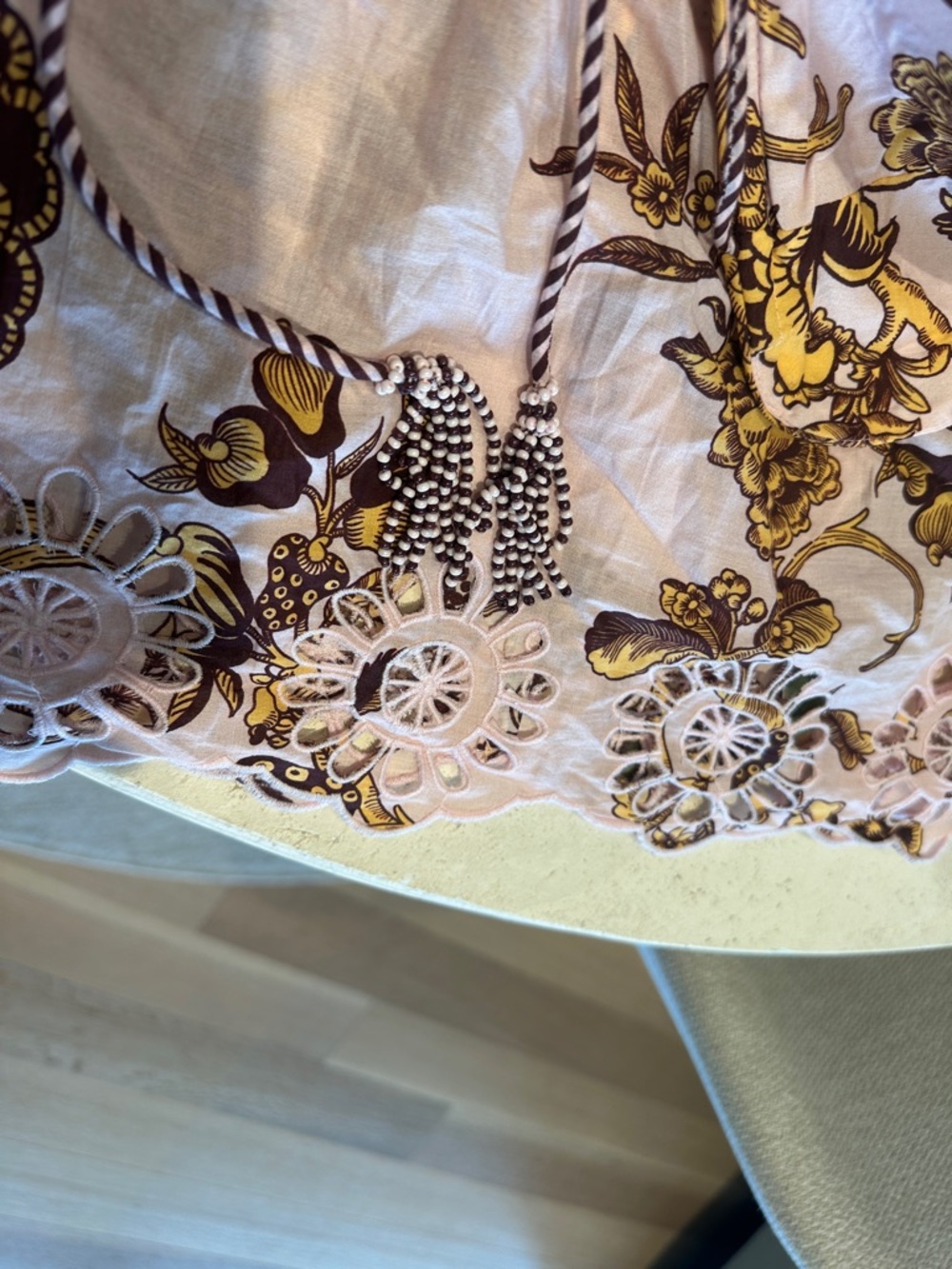 FARM Rio Pink and Gold Floral Blouse - Picture 7 of 7